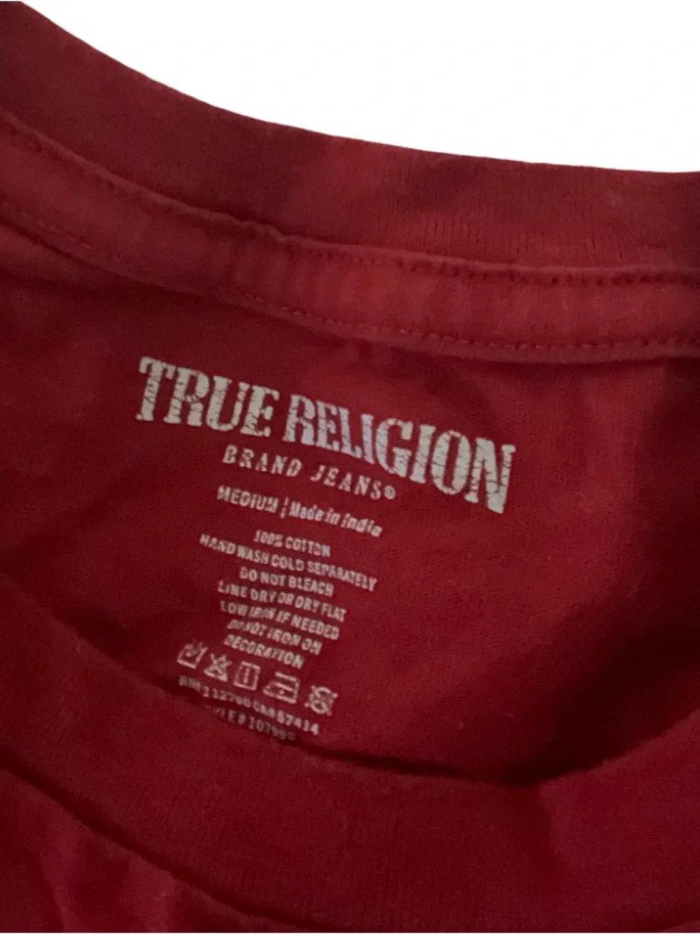 True Religion World Tour 2002 Graphic T-Shirt Men’s Medium Red Logo Tee